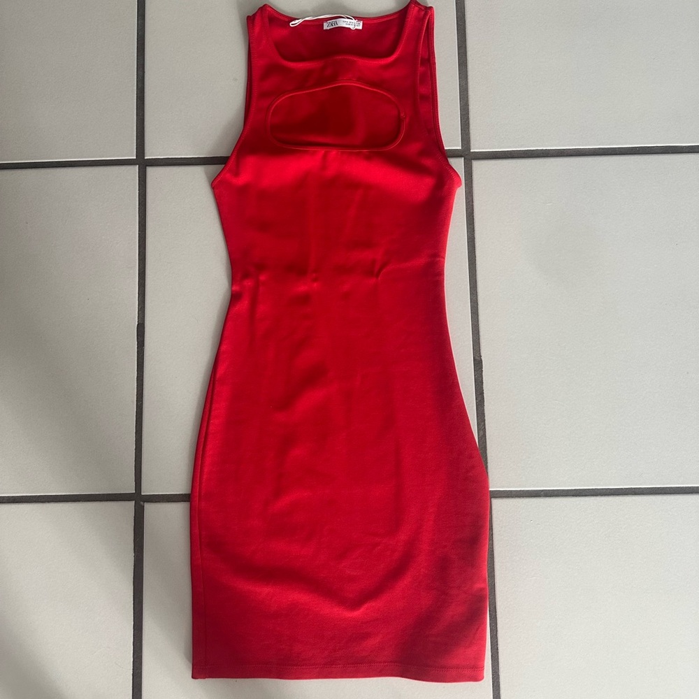 Zara Red Bodycon Dress